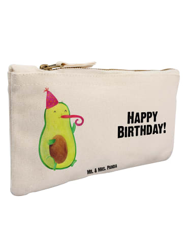 Mr. & Mrs. Panda Schminktasche Avocado Geburtstag mit Spruch in Weiß