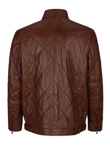 Boston Park Lederjacke in cognac