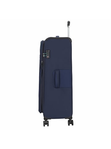 D&N Travel Line 9004 4-Rollen Trolley 79 cm in blau