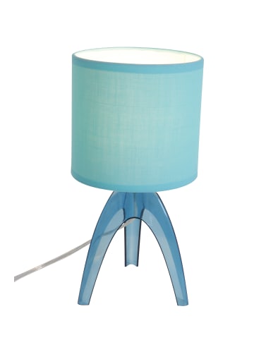 näve Tischleuchte "TADEUS" in türkis - (L)13 cm x (B)13 cm x (H)27 cm