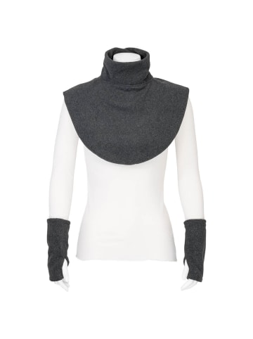 Hoppediz Tragezubehör Fleece Schalkragen und Stulpen in anthrazit