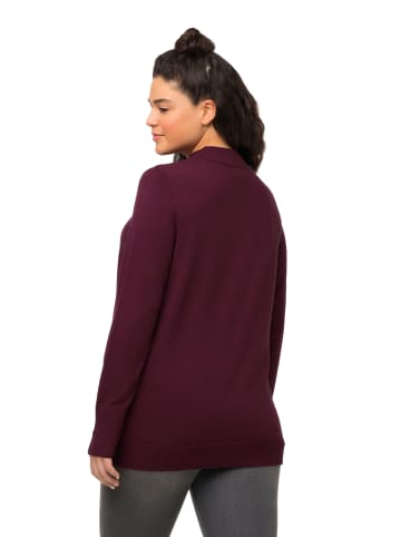 Ulla Popken Pullover in dunkle beere