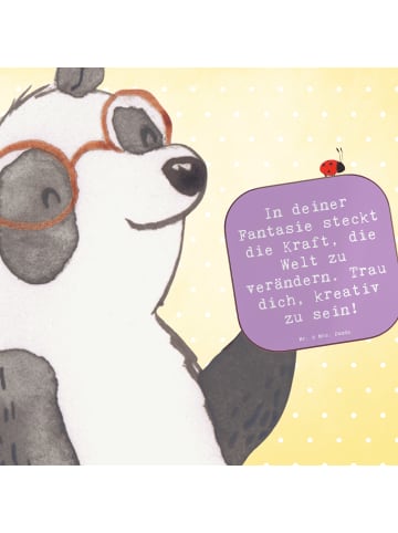 Mr. & Mrs. Panda Untersetzer für Gläser Spruch Die Freude an der... in Lavendeltraum