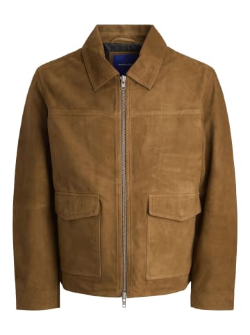 Jack & Jones Jacke aus Wildleder in Cognac