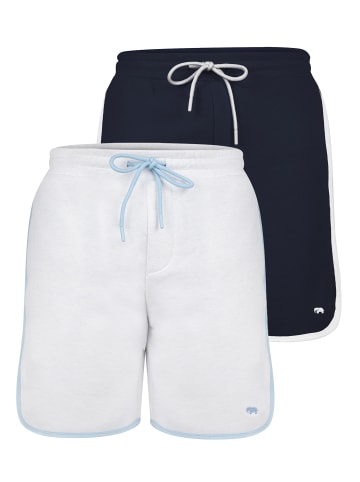 Felix Hardy Jogger Short in Navy - Ecru