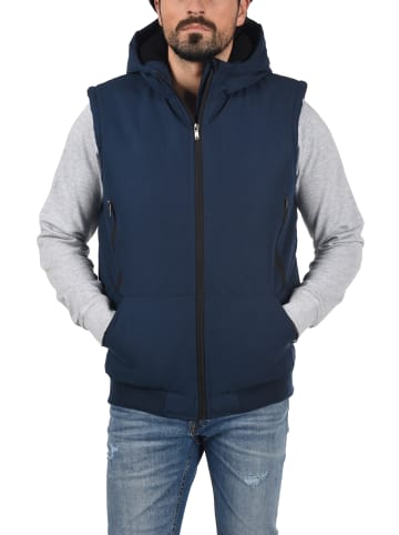 BLEND Kurzweste BHElano 20711904ME Herren Outdoor Weste mit Kapuze in mittelblau