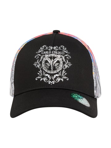 Carlo Colucci Baseball Cap Dengg in Schwarz