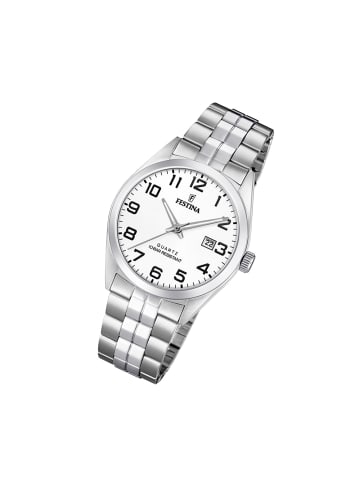 Festina Analog-Armbanduhr Festina Klassik silber groß (ca. 40mm)