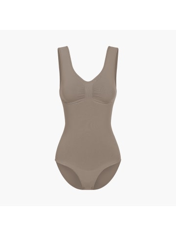 CFAB Figurformender Body mit Slip in Taupe