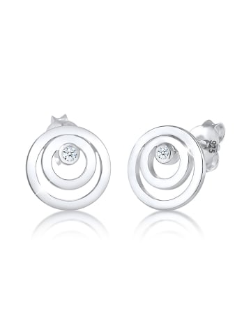 Elli DIAMONDS  Ohrringe 925 Sterling Silber Kreis, Geo in Silber