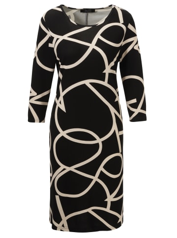 Aniston SELECTED Jerseykleid in schwarz-beige-gemustert