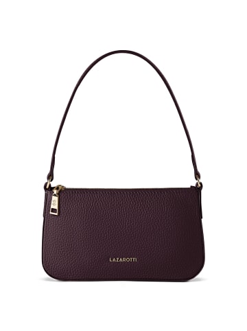 Lazarotti Bologna Leather Schultertasche Leder 22 cm in burgundy