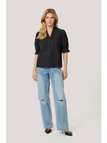 Kaffe Kurzarm-Bluse KAmaia Regular fit in Black Deep