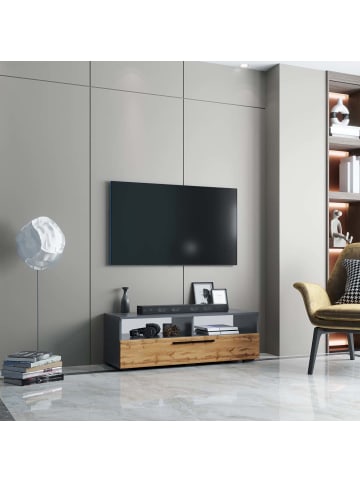 ebuy24 TV Tisch ArilaL 16 Anthrazit 115 x 40 cm