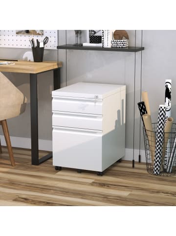 Vinsetto Aktenschrank-39B x 48T x 60H cm-Weiß