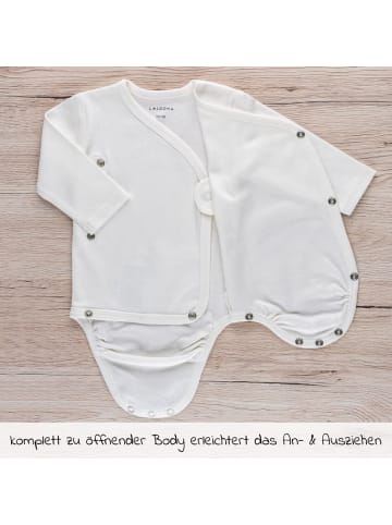 LaLoona Wickelbody Langarm 3er Pack - Natur - in beige