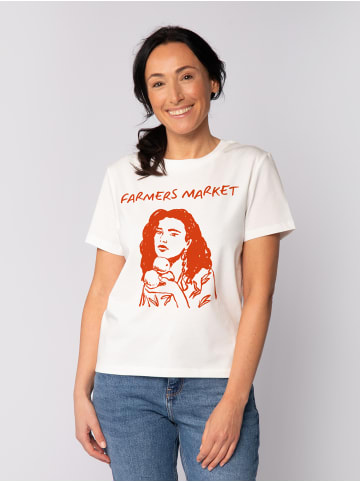 wat? Apparel T-Shirt Farmers market in Off White