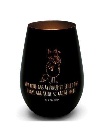 Mr. & Mrs. Panda Gartenlicht Fuchs Lord mit Spruch in Schwarz