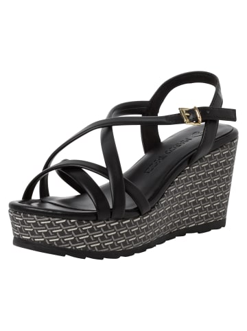 Marco Tozzi Sandalette in BLACK COMB