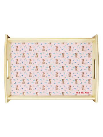 Mr. & Mrs. Panda Tablett Hund Blume ohne Spruch in Rosa