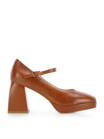 Wittchen Grain leather pumps in Brown