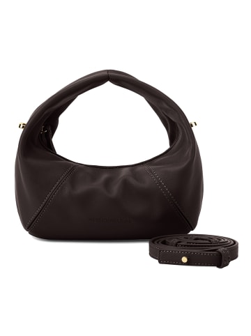 Les Visionnaires Greta Schultertasche Leder 20 cm chocolate brown