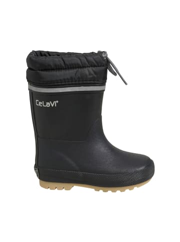 CeLaVi Winterboots CEThermal wellies w.lining solid in Schwarz