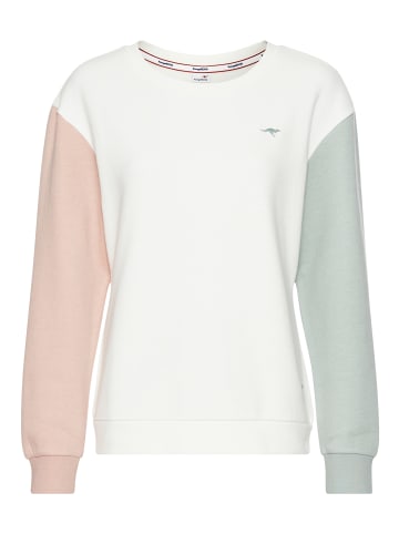 Kangaroos Sweatshirt in offwhite-rose-mint