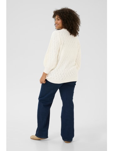 KAFFE curve Strickpullover KCanita in Chalk