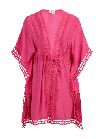 IZIA Kimono Mit Lochspitze in Pink