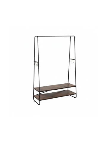 relaxdays Kleiderständer in Braun/ Schwarz - (B)100 x (H)160 x (T)45 cm