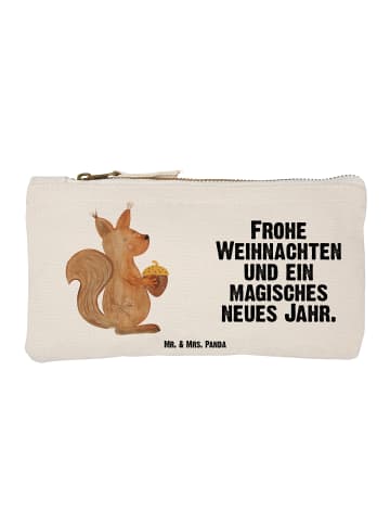 Mr. & Mrs. Panda Mäppchen Eichhörnchen Weihnachtszeit mit Spruch in Weiß