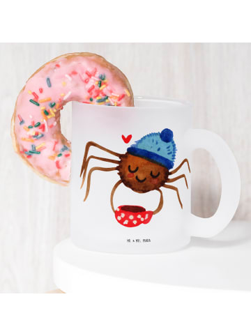 Mr. & Mrs. Panda Becher Spinne Agathe Kaffee ohne Spruch in Transparent
