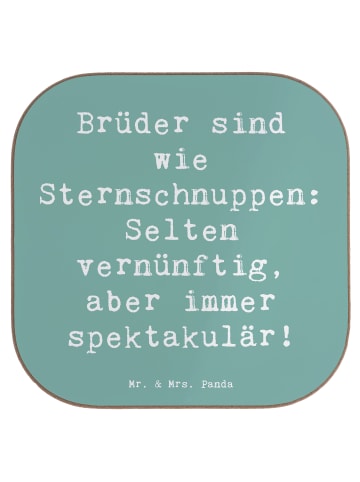 Mr. & Mrs. Panda Tischschoner Spruch Brüder Sternschnuppen mit S... in Meeresbrise