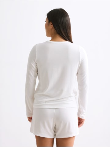 Erlich Textil  LIGHT TOUCH lockeres LONGSLEEVE IM 2er PACK in ecru