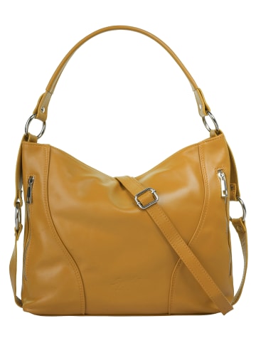 Samantha Look Handtasche echt Leder in gelb