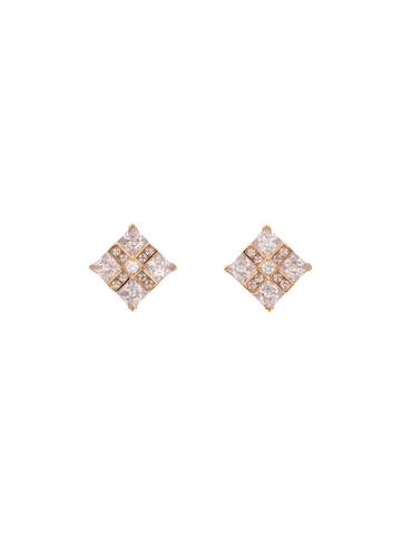 NAEMI Women Earrings in Rose Gold White