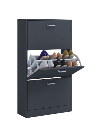 ebuy24 Schuhschrank SiposL anthrazit Anthrazit 59 x 22 cm