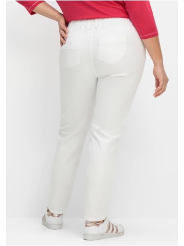 sheego Twillhose in weiß