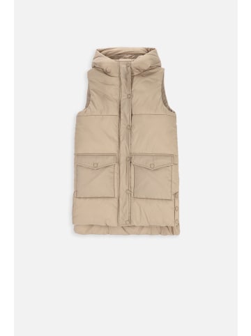 Coccodrillo gesteppte Weste in beige