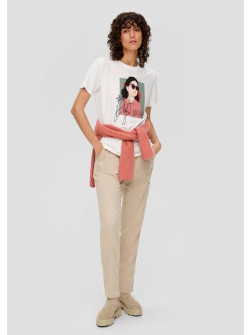 s.Oliver T-Shirt kurzarm in Creme