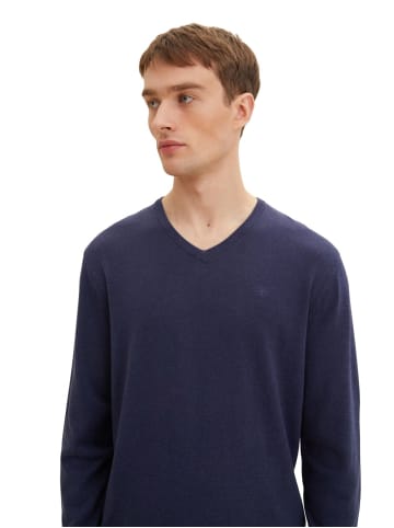 Tom Tailor Pullover BASIC V-NECK in Blau