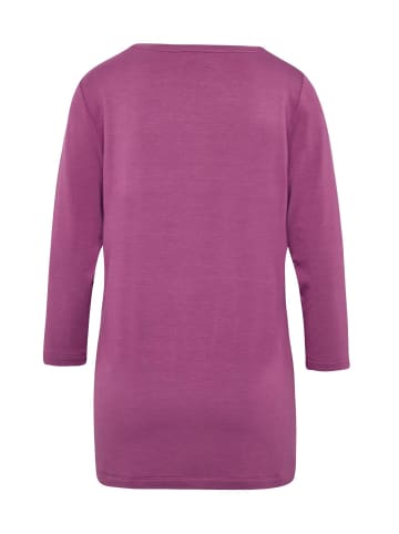 GOLDNER Kurzgröße:  Shirt Kombifreundliches Shirt mit ¾ Arm in cyclam
