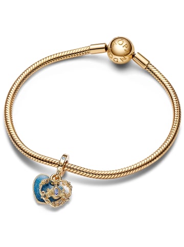 Pandora Charm-Anhänger Disney Cinderellas Kutsche und Herz Gold
