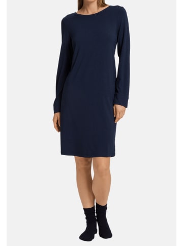 Hanro Nachthemd Natural Elegance in Deep navy