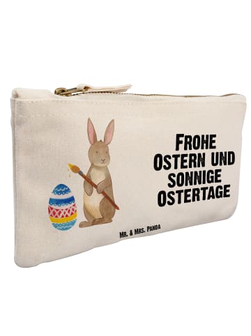 Mr. & Mrs. Panda Kosmetikbeutel Hase Eier Malen mit Spruch in Weiß