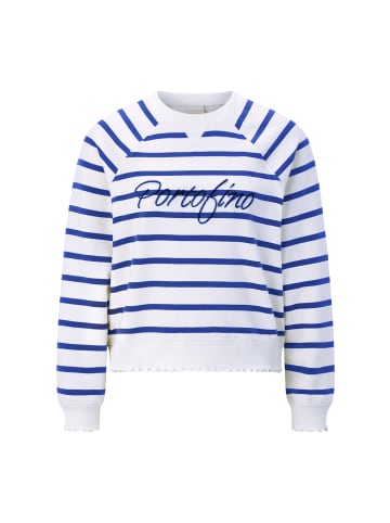 Rich & Royal Sweatshirt in ecru marine