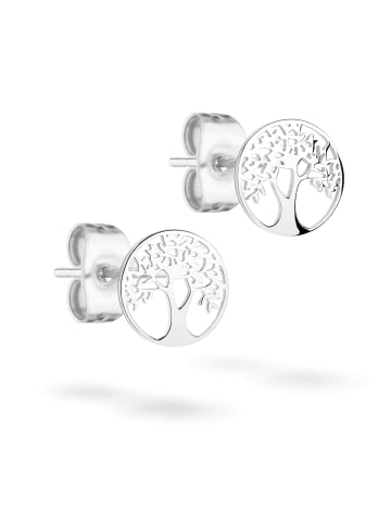 Tamaris Ohrringe Lebensbaum in silber
