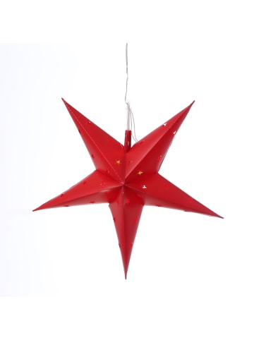 MARELIDA LED Stern 5-zackig hängend für Außen D: 45cm in rot