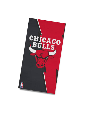 termana Traum&Trend Badetuch / Strandtuch "Basketball, NBA, Chicago Bulls" in Rot / Grau